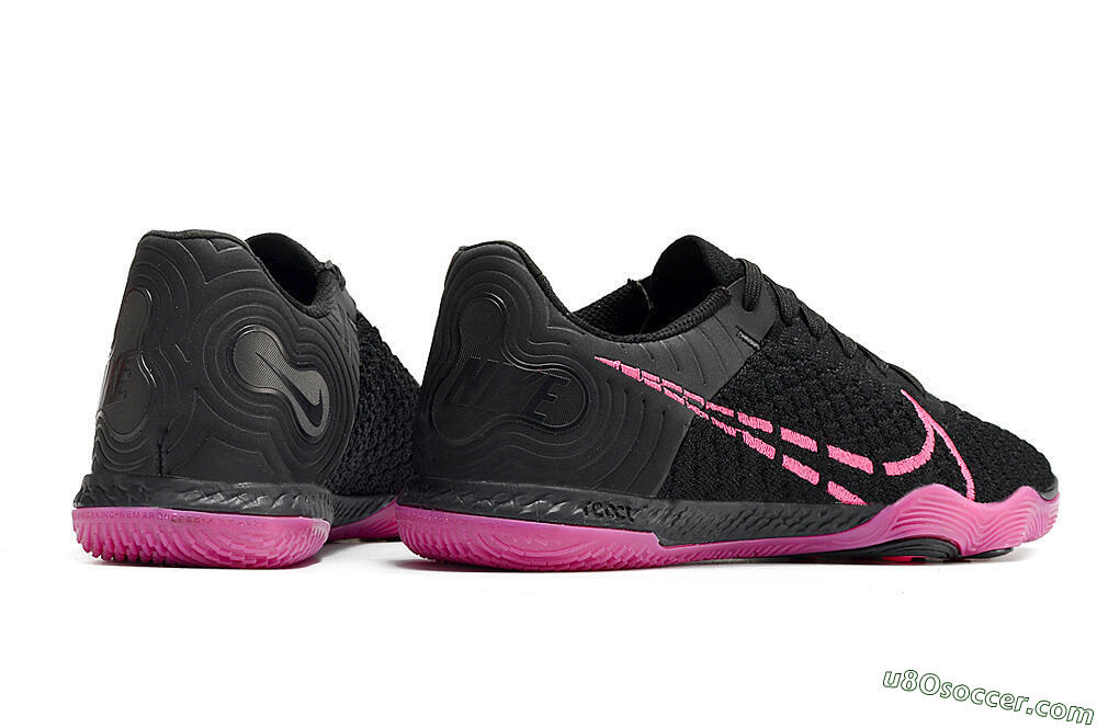 Nike Reactgato IC Futsal/Indoor Soccer Shoes - Black/Pink 6