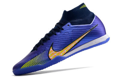 Nike Air Zoom Mercurial Superfly 9 Elite IC Futsal/Indoor Soccer Shoes - Blue/Green/Yellow