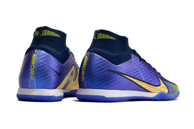 Nike Air Zoom Mercurial Superfly 9 Elite IC Futsal/Indoor Soccer Shoes - Blue/Green/Yellow