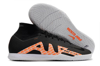 Nike Air Zoom Mercurial Superfly 9 Elite IC Futsal/Indoor Soccer Shoes - Black/White/Orange