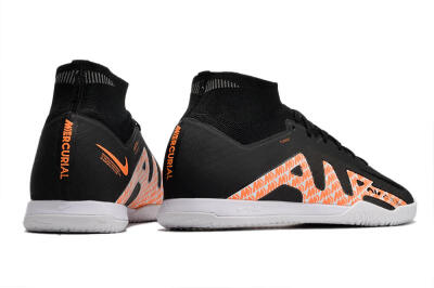 Nike Air Zoom Mercurial Superfly 9 Elite IC Futsal/Indoor Soccer Shoes - Black/White/Orange