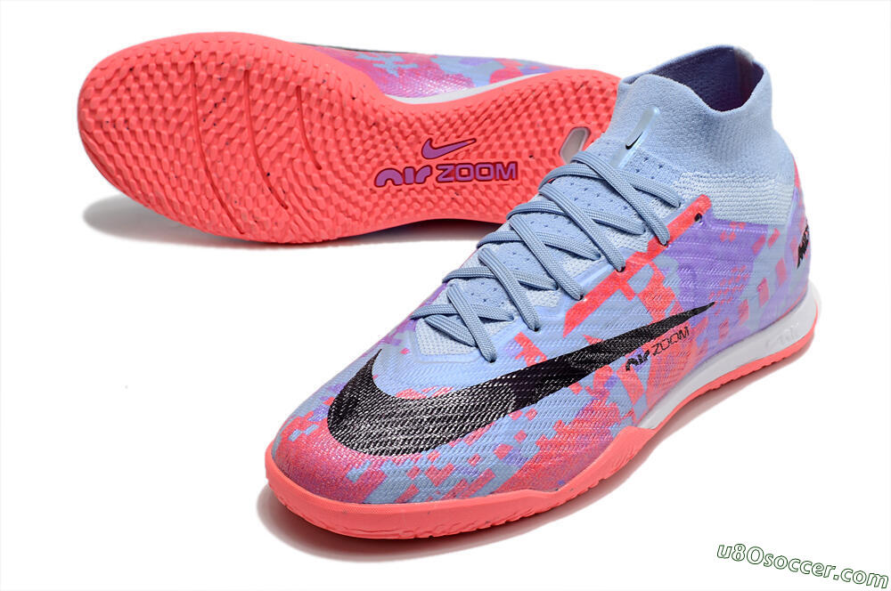Nike Air Zoom Mercurial Superfly 9 Elite IC Futsal/Indoor Soccer Shoes - Blue/Purple/Red 3