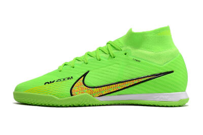 Nike Air Zoom Mercurial Superfly 9 Elite IC Futsal/Indoor Soccer Shoes - Green/Yellow/Pink