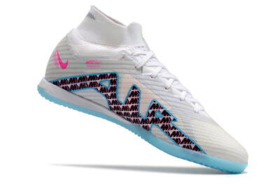 Nike Air Zoom Mercurial Superfly 9 Elite IC Futsal/Indoor Soccer Shoes - White/Blue/Pink
