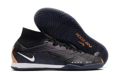 Nike Air Zoom Mercurial Superfly 9 Elite IC Futsal/Indoor Soccer Shoes - Black/White/Gold