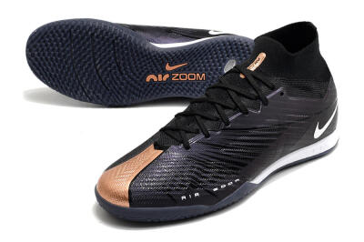Nike Air Zoom Mercurial Superfly 9 Elite IC Futsal/Indoor Soccer Shoes - Black/White/Gold