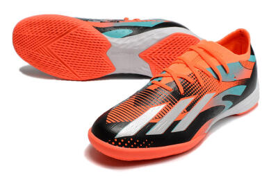 Adidas X Speedportal.1 IC Futsal/Indoor Soccer Shoes - Orange/Silver/Black/Blue