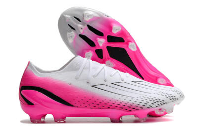 Adidas X Speedportal.1 FG Firm Ground Soccer Cleats - White/Pink/Black