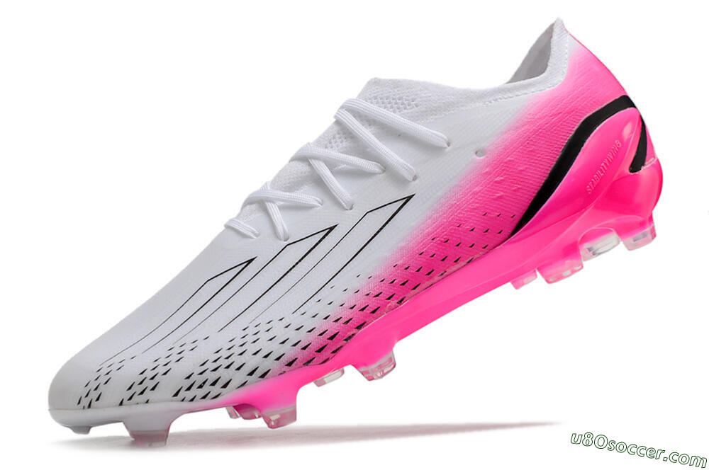Adidas X Speedportal.1 FG Firm Ground Soccer Cleats - White/Pink/Black 5