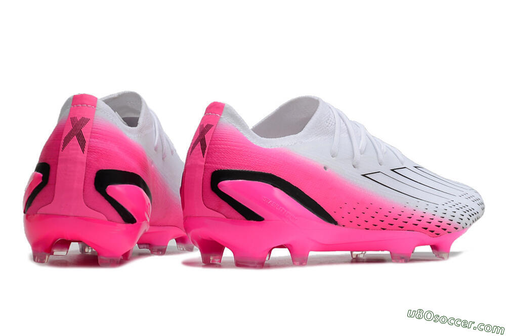 Adidas X Speedportal.1 FG Firm Ground Soccer Cleats - White/Pink/Black 6