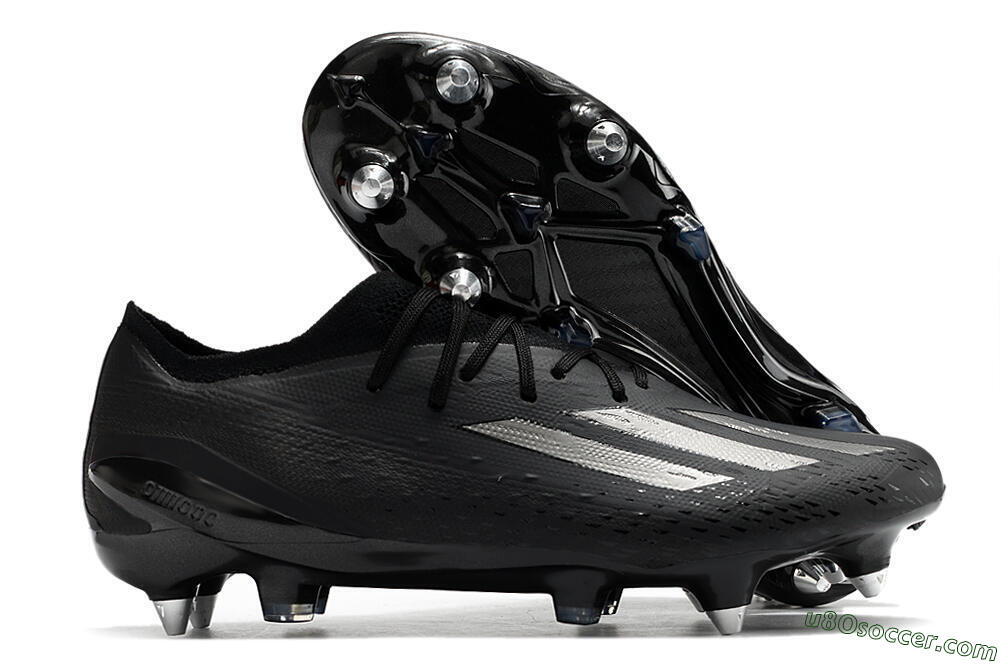 Adidas X Speedportal.1 SG Soft Ground Soccer Cleats - Black/Grey 1