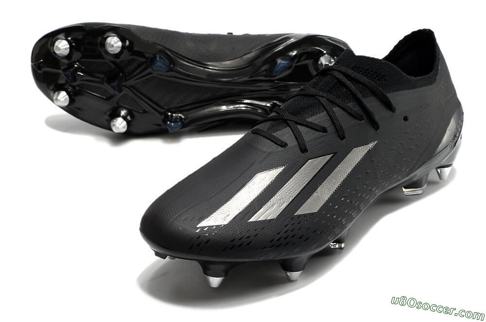 Adidas X Speedportal.1 SG Soft Ground Soccer Cleats - Black/Grey 3