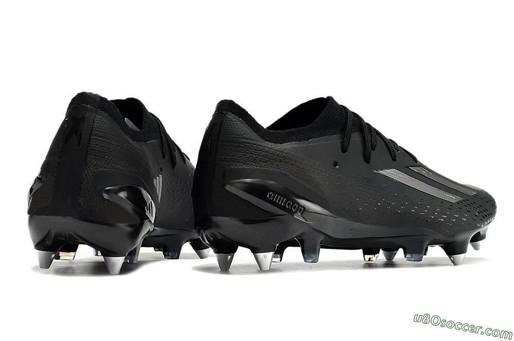 Adidas X Speedportal.1 SG Soft Ground Soccer Cleats - Black/Grey 6