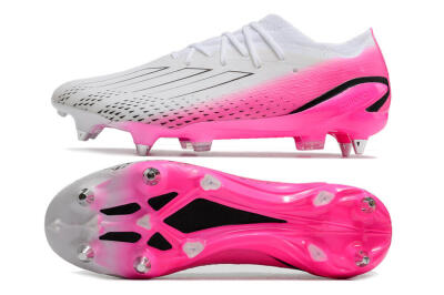 Adidas X Speedportal.1 SG Soft Ground Soccer Cleats - White/Pink/Black