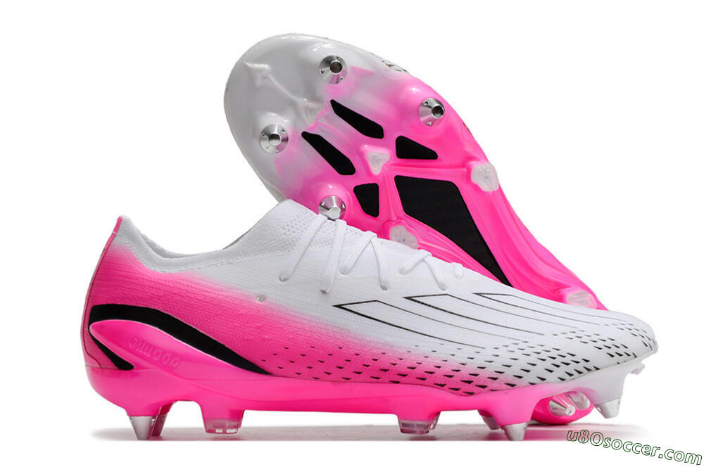 Adidas X Speedportal.1 SG Soft Ground Soccer Cleats - White/Pink/Black 1