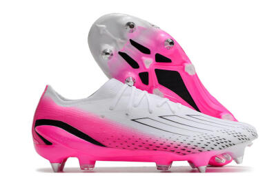 Adidas X Speedportal.1 SG Soft Ground Soccer Cleats - White/Pink/Black