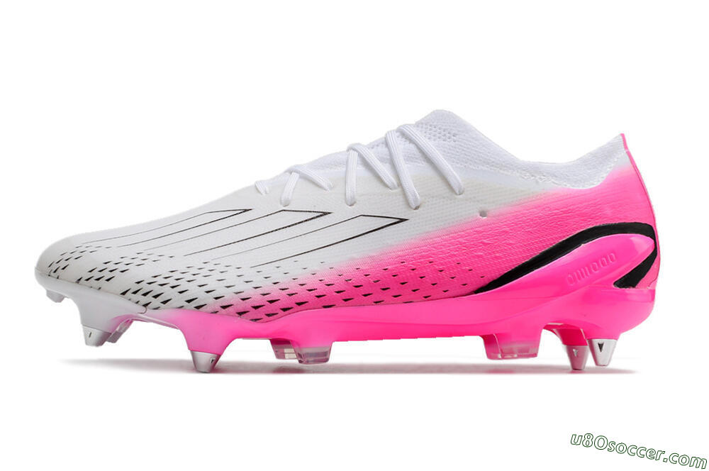 Adidas X Speedportal.1 SG Soft Ground Soccer Cleats - White/Pink/Black 2