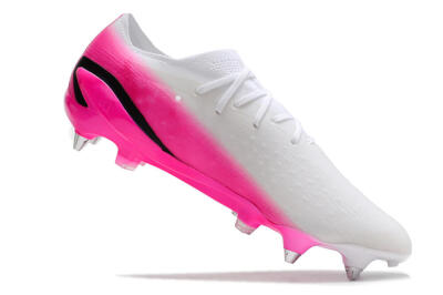 Adidas X Speedportal.1 SG Soft Ground Soccer Cleats - White/Pink/Black