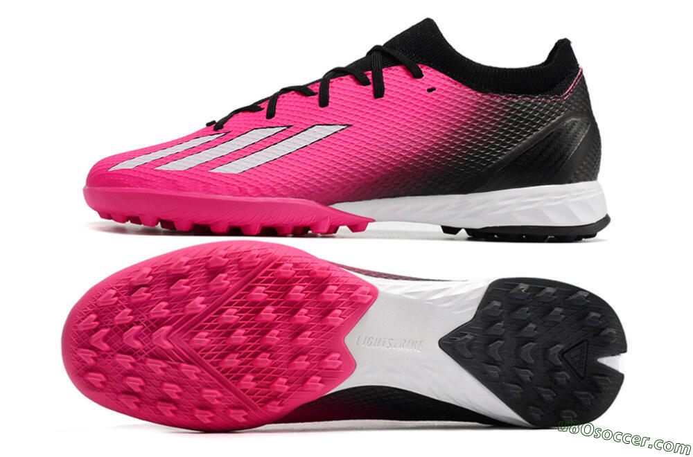 Adidas X Speedportal.3 TF Artificial Turf Soccer Shoes - Pink/Black/White 0