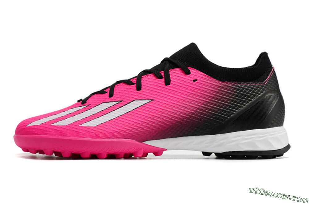 Adidas X Speedportal.3 TF Artificial Turf Soccer Shoes - Pink/Black/White 2