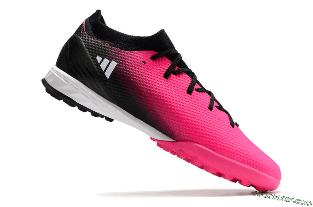 Adidas X Speedportal.3 TF Artificial Turf Soccer Shoes - Pink/Black/White 4