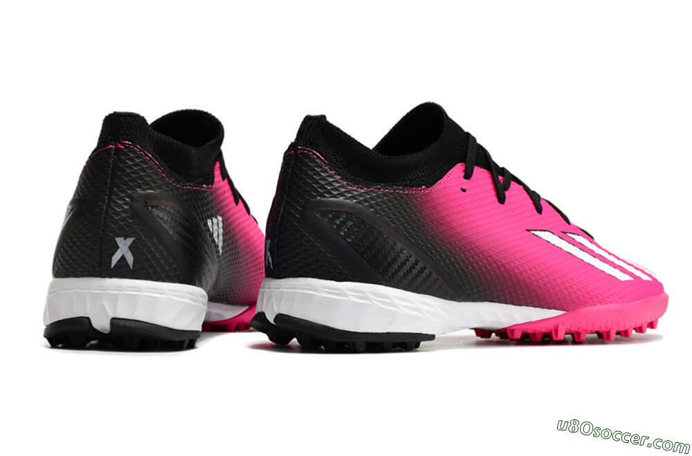 Adidas X Speedportal.3 TF Artificial Turf Soccer Shoes - Pink/Black/White 6