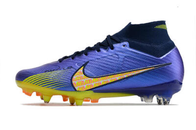 Nike Air Zoom Mercurial Superfly 9 Elite SG Soft Ground Soccer Cleats - Blue/Yellow/Pink