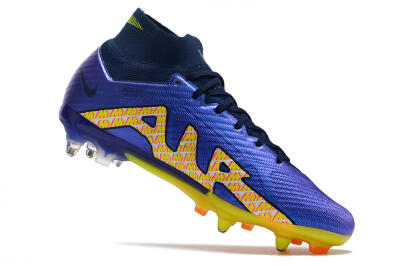 Nike Air Zoom Mercurial Superfly 9 Elite SG Soft Ground Soccer Cleats - Blue/Yellow/Pink