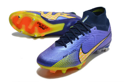 Nike Air Zoom Mercurial Superfly 9 Elite SG Soft Ground Soccer Cleats - Blue/Yellow/Pink