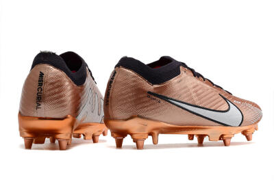 Nike Air Zoom Mercurial Vapor 15 Elite SG Soft Ground Soccer Cleats - Gold/White/Black