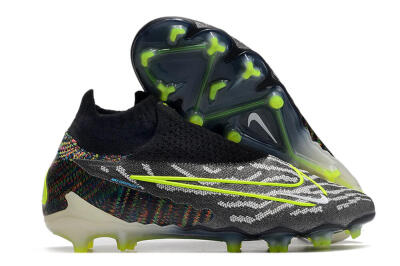 Nike Phantom GX Elite DF FG Firm Ground Soccer Cleats - Black/Rainbow