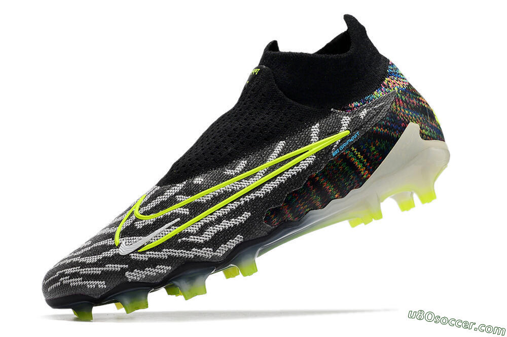 Nike Phantom GX Elite DF FG Firm Ground Soccer Cleats - Black/Rainbow 5