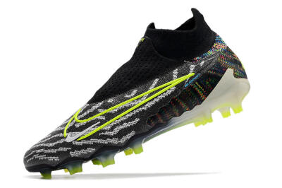 Nike Phantom GX Elite DF FG Firm Ground Soccer Cleats - Black/Rainbow