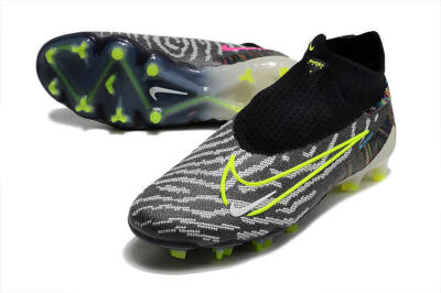 Nike Phantom GX Elite DF FG Firm Ground Soccer Cleats - Black/Rainbow