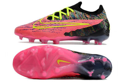 Nike Phantom GX Elite FG Firm Ground Soccer Cleats - Pink/Rainbow