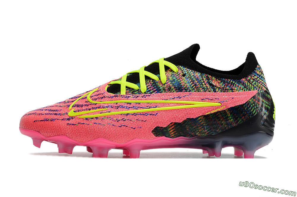 Nike Phantom GX Elite FG Firm Ground Soccer Cleats - Pink/Rainbow 2