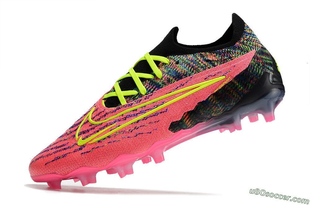 Nike Phantom GX Elite FG Firm Ground Soccer Cleats - Pink/Rainbow 5