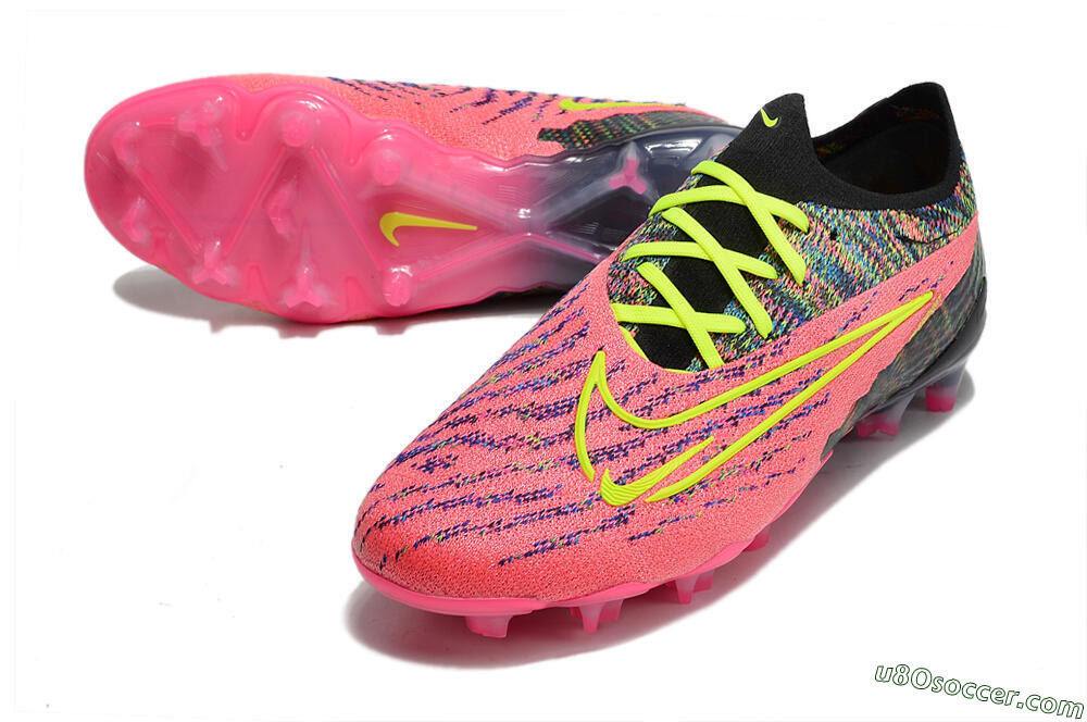Nike Phantom GX Elite FG Firm Ground Soccer Cleats - Pink/Rainbow 3