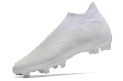 Adidas Predator Accuracy+ FG Firm Ground Soccer Cleats - White/White