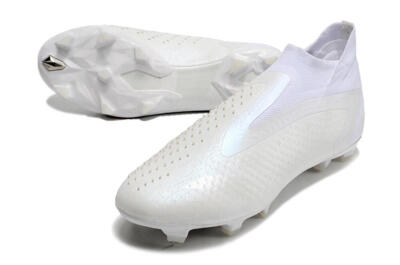Adidas Predator Accuracy+ FG Firm Ground Soccer Cleats - White/White