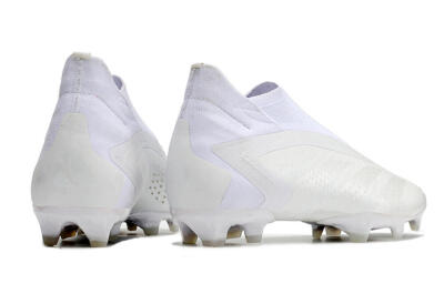 Adidas Predator Accuracy+ FG Firm Ground Soccer Cleats - White/White