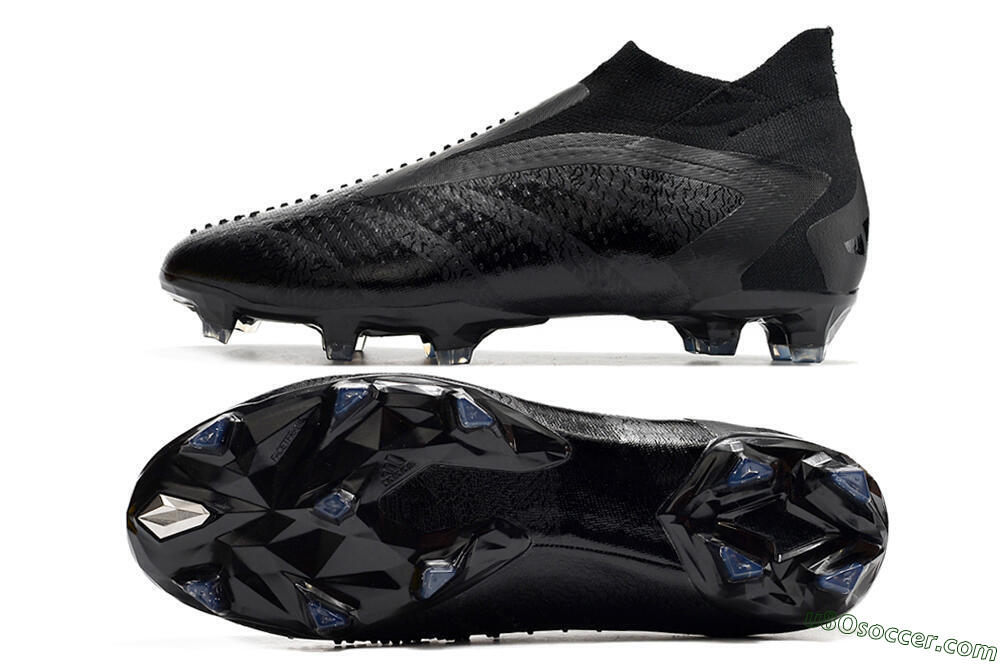 Adidas Predator Accuracy+ FG Firm Ground Soccer Cleats - Black/Grey 0