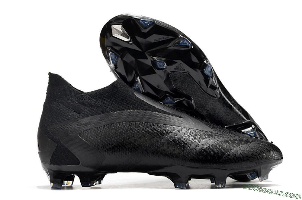 Adidas Predator Accuracy+ FG Firm Ground Soccer Cleats - Black/Grey 1