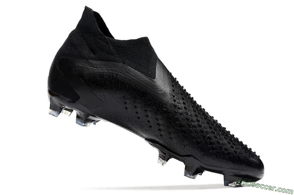 Adidas Predator Accuracy+ FG Firm Ground Soccer Cleats - Black/Grey 4