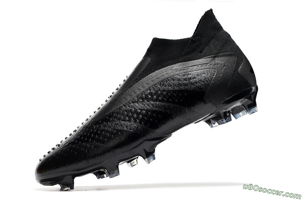 Adidas Predator Accuracy+ FG Firm Ground Soccer Cleats - Black/Grey 5