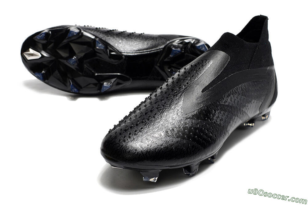 Adidas Predator Accuracy+ FG Firm Ground Soccer Cleats - Black/Grey 3