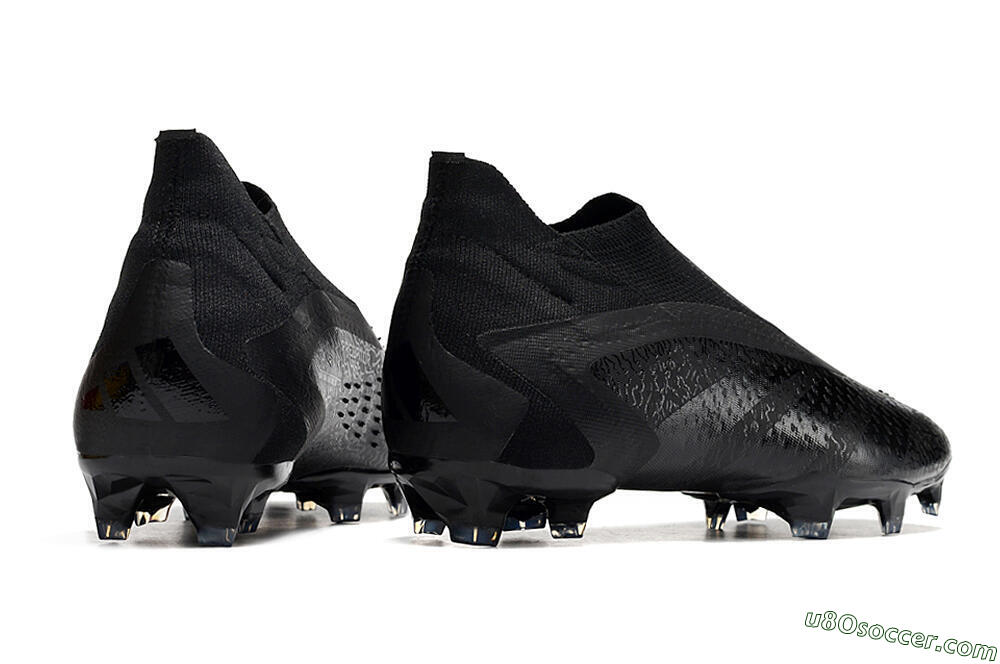 Adidas Predator Accuracy+ FG Firm Ground Soccer Cleats - Black/Grey 6