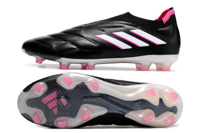 Adidas Copa Pure+ FG Firm Ground Soccer Cleats - Black/White/Pink