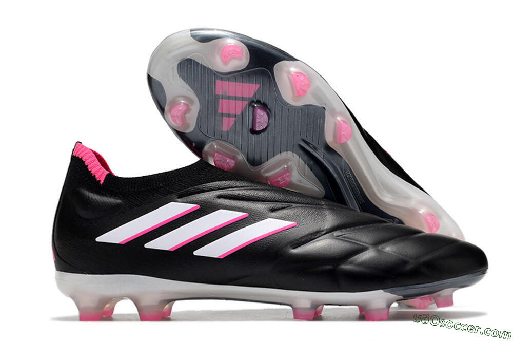 Adidas Copa Pure+ FG Firm Ground Soccer Cleats - Black/White/Pink 1