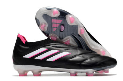 Adidas Copa Pure+ FG Firm Ground Soccer Cleats - Black/White/Pink
